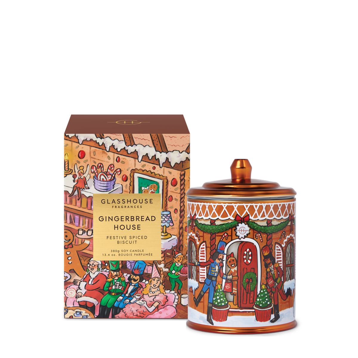 Gingerbread House 380g Candle