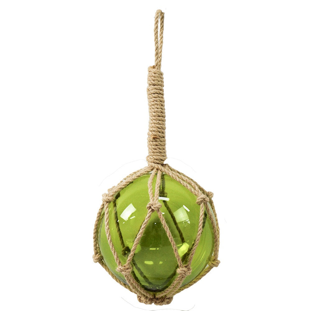 Glass Rope Ball Olive Medium