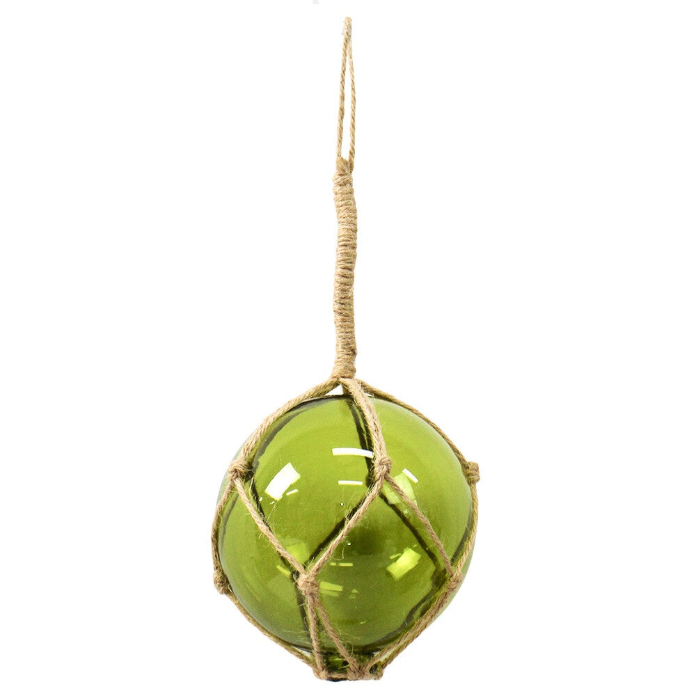 Glass Rope Ball Olive Small