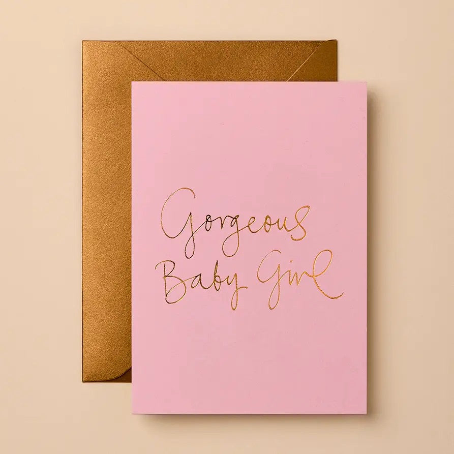 'Gorgeous Baby Girl' Card