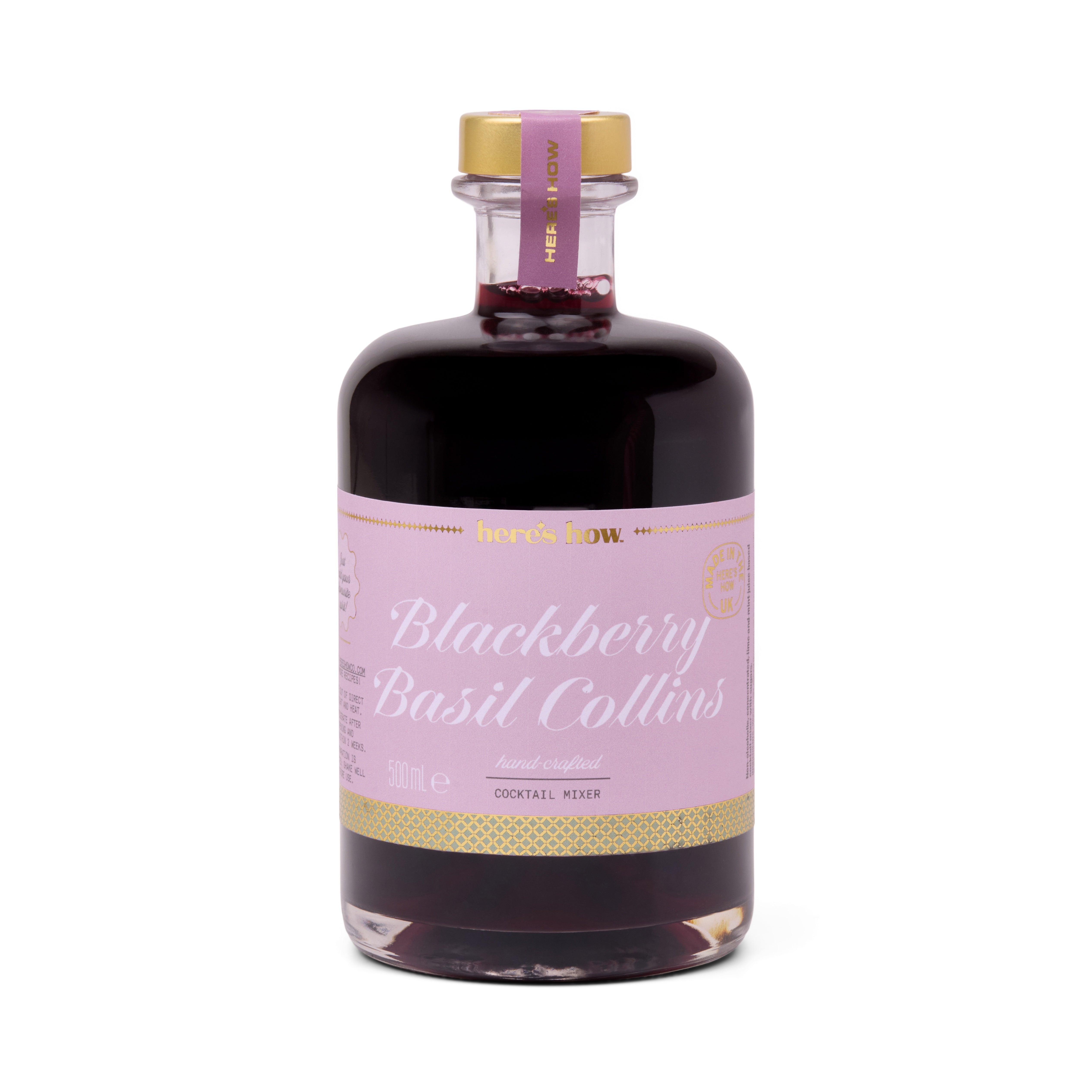 Blackberry Basil Collins Mixer 16oz