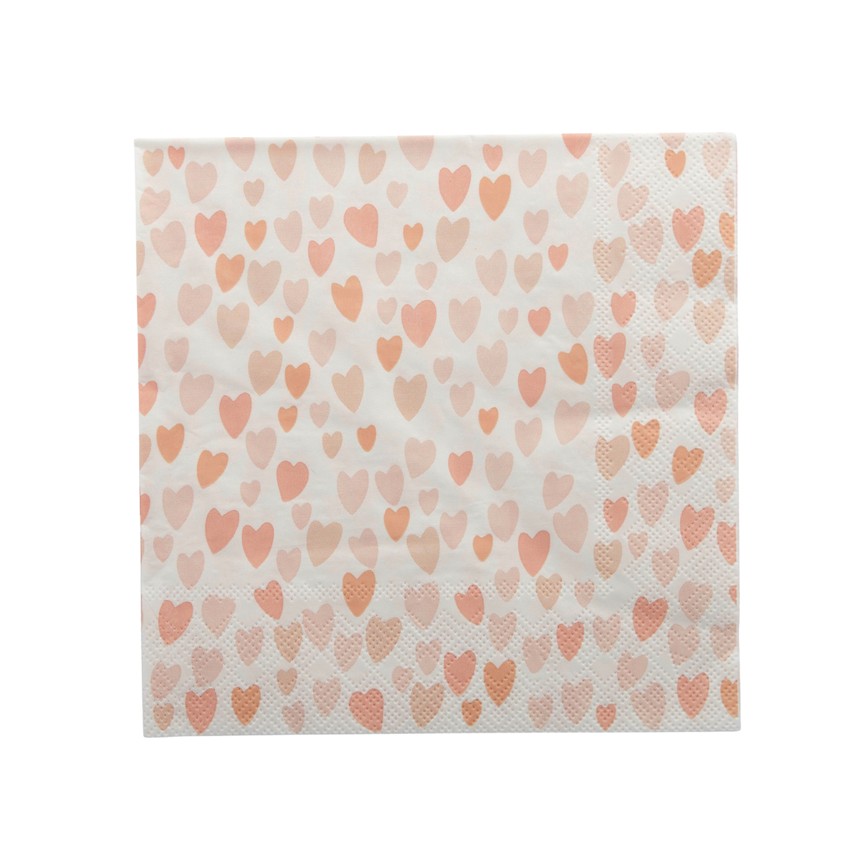 Hearts Paper 20pk 3 Ply Napkin