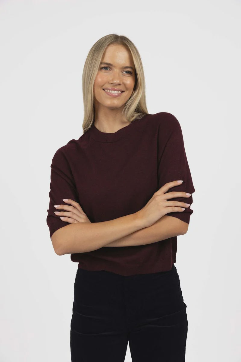 Humidity Lifestyle | Grace Top | Merlot