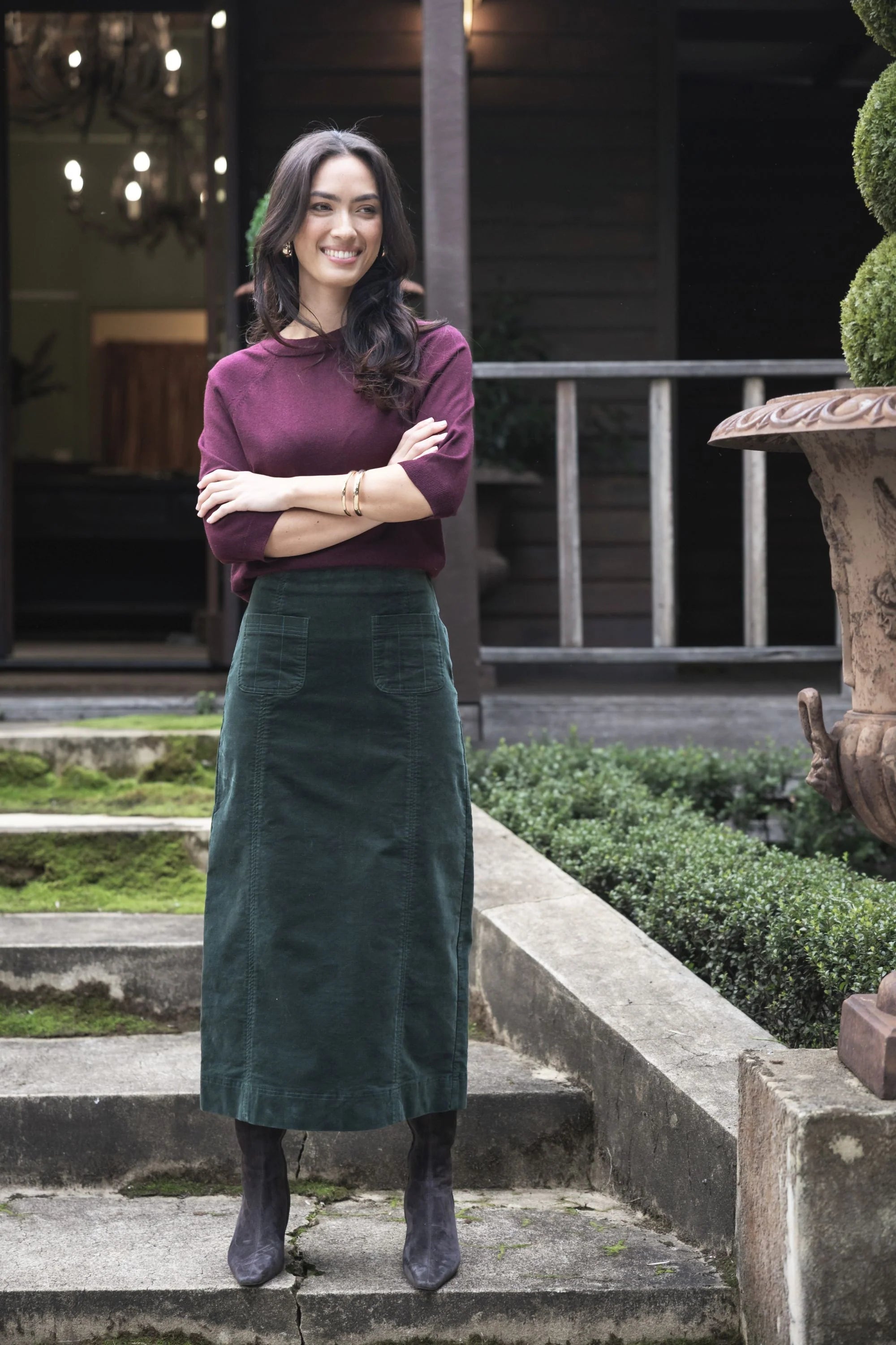 Humidity Lifestyle | Grace Top | Merlot #1