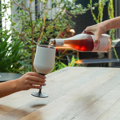 Huski Wine Tumbler | Brushed Stainless