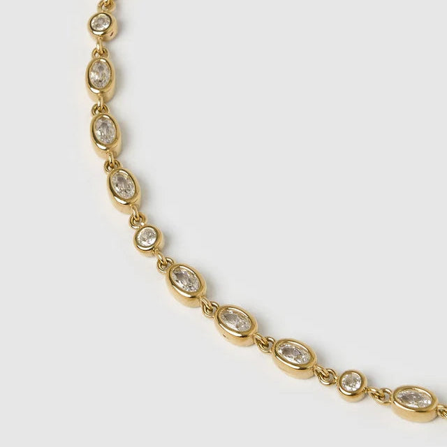 Isadora Gold Necklace | Stone