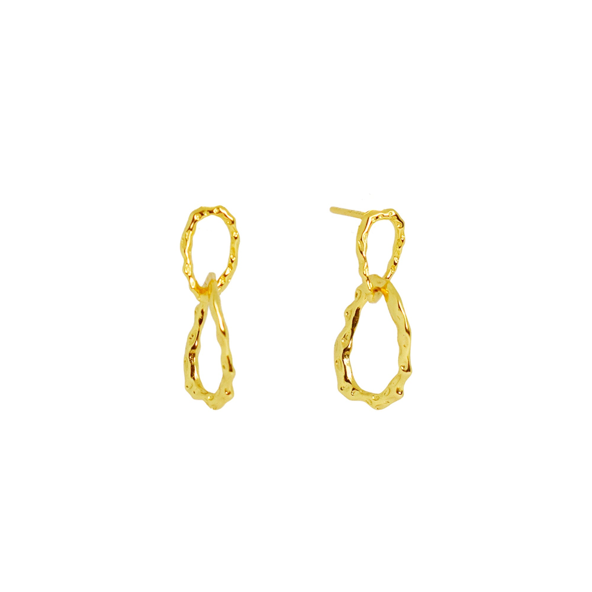 Hammer Stud Earring | Gold