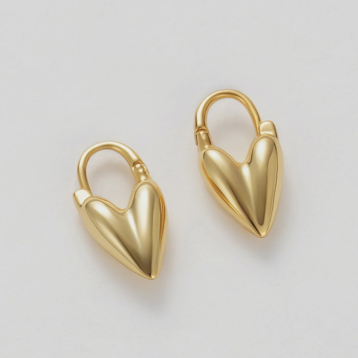 Jess Heart Hoop | Gold