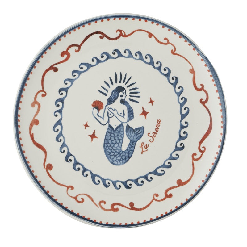 Ahoy Ceramic Round Platter