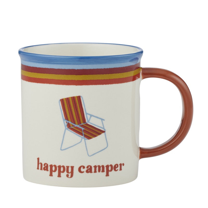 'Happy Camper' Ceramic Mug