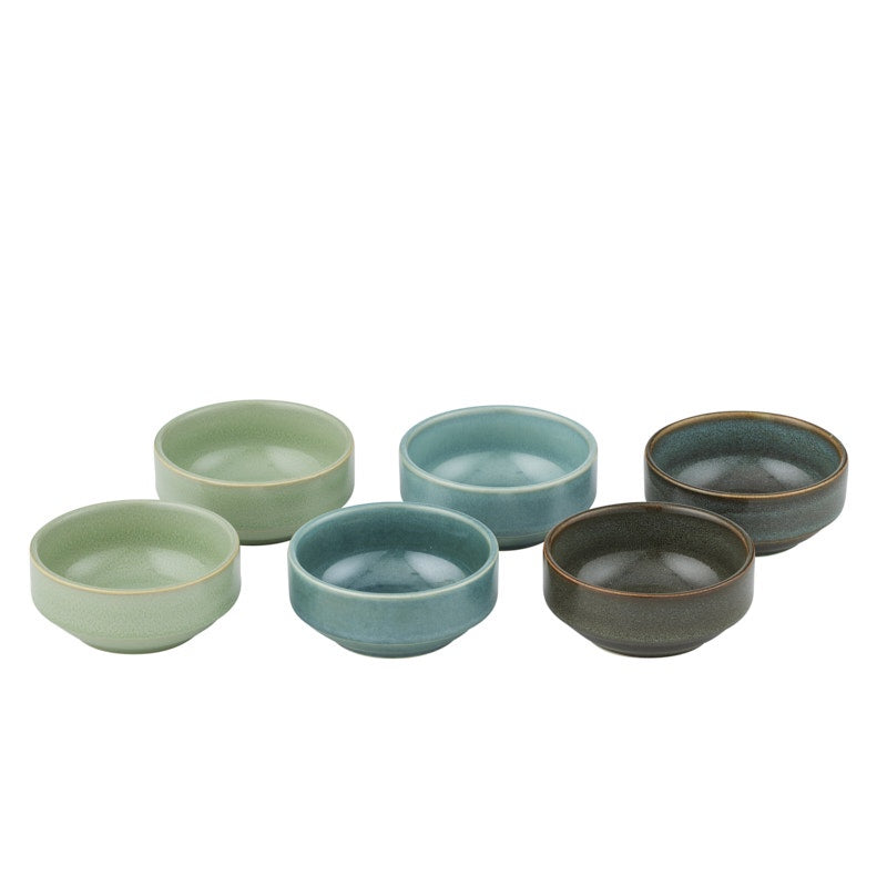 Vail Ceramic Condiment Dish Set/6