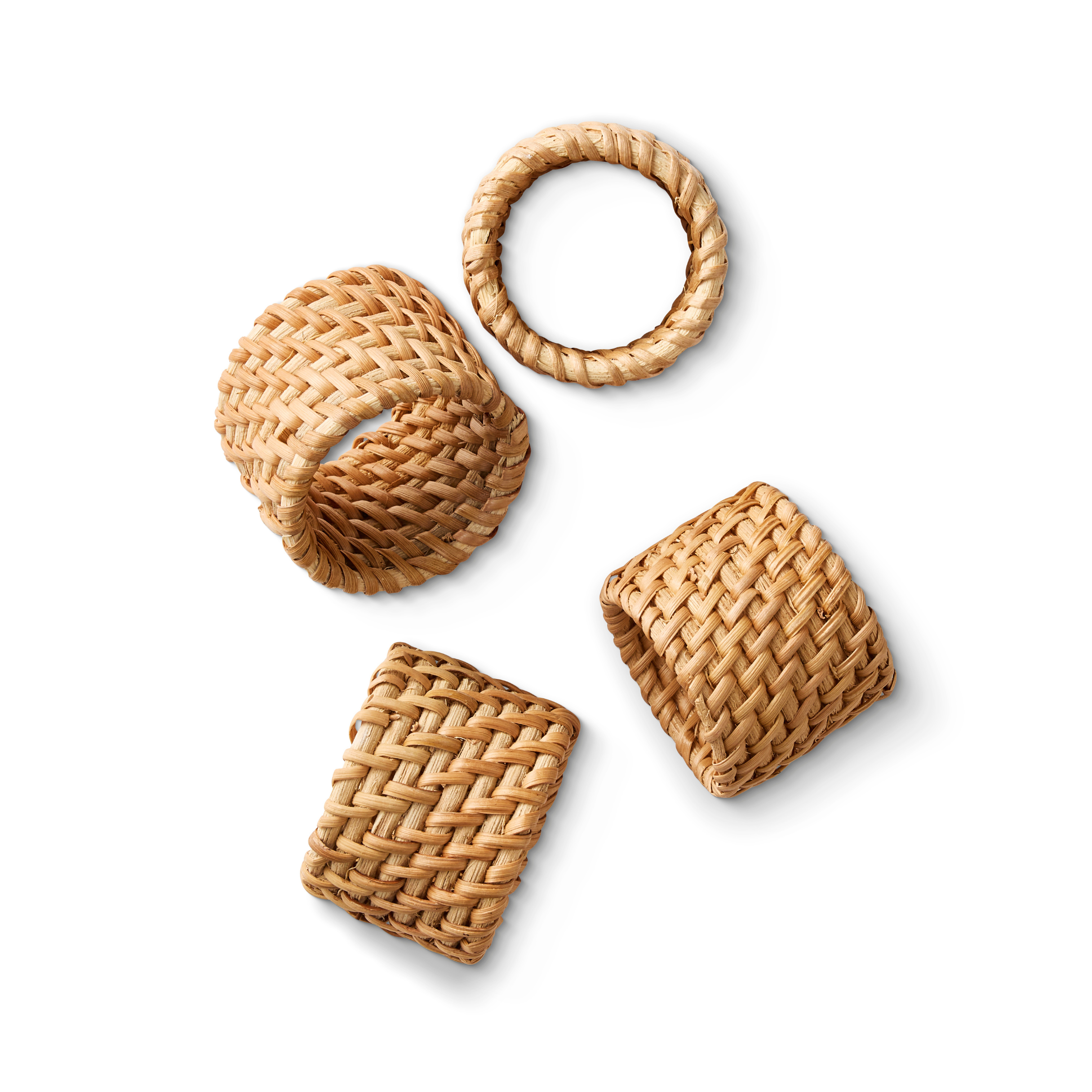Kai Rattan Napkin Rings | Set/4