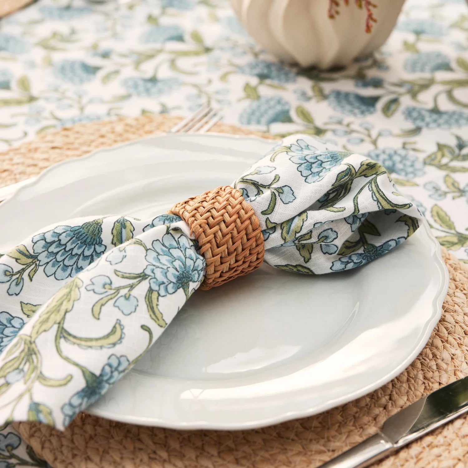 Kai Rattan Napkin Rings | Set/4