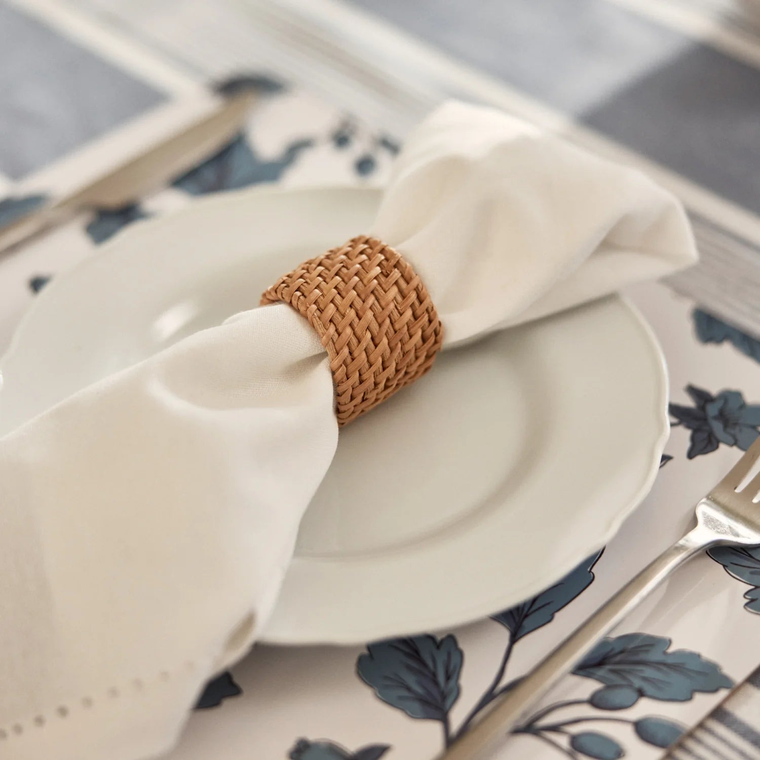 Kai Rattan Napkin Rings | Set/4