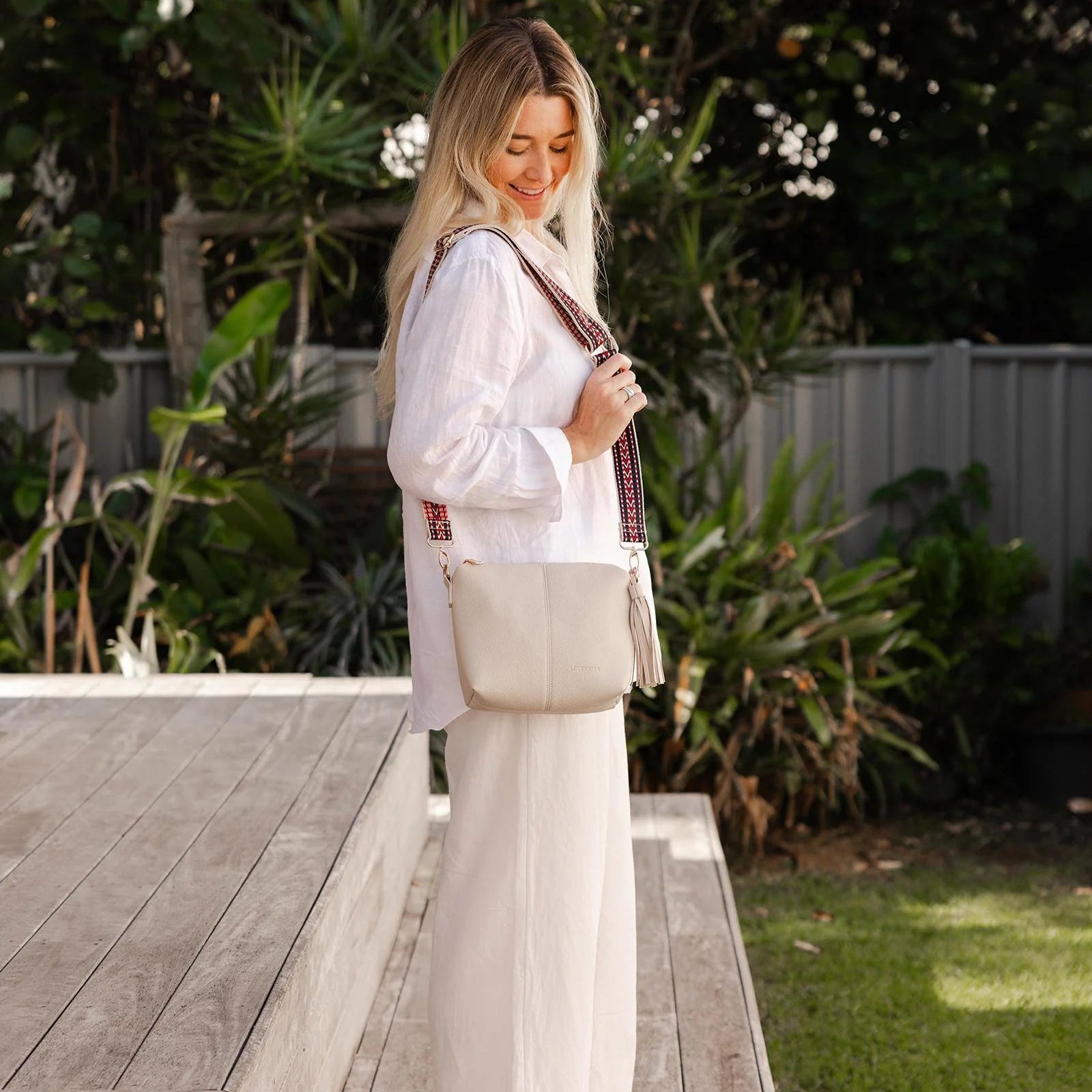 Kasey Crossbody Bag | Linen