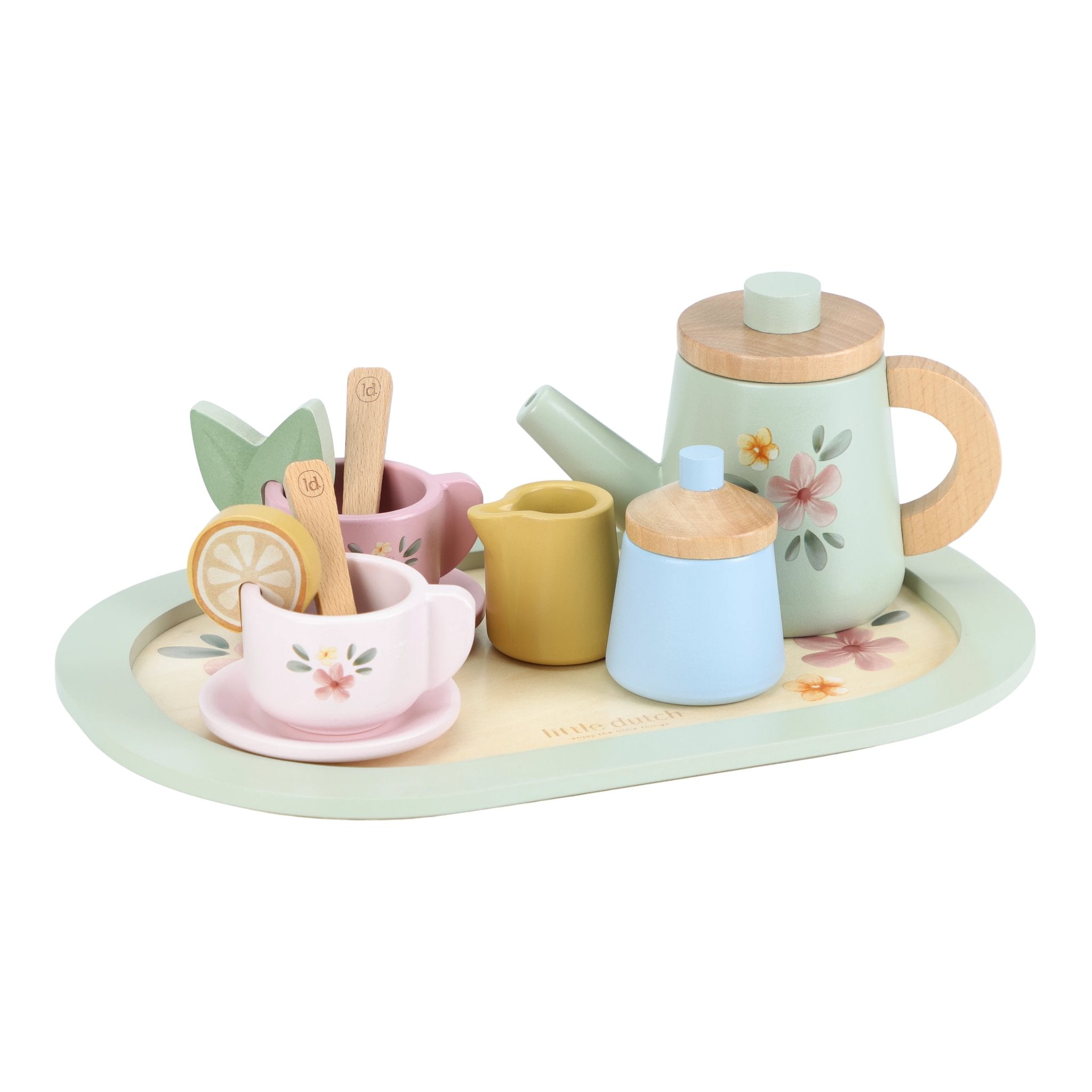 Wooden Tea Set