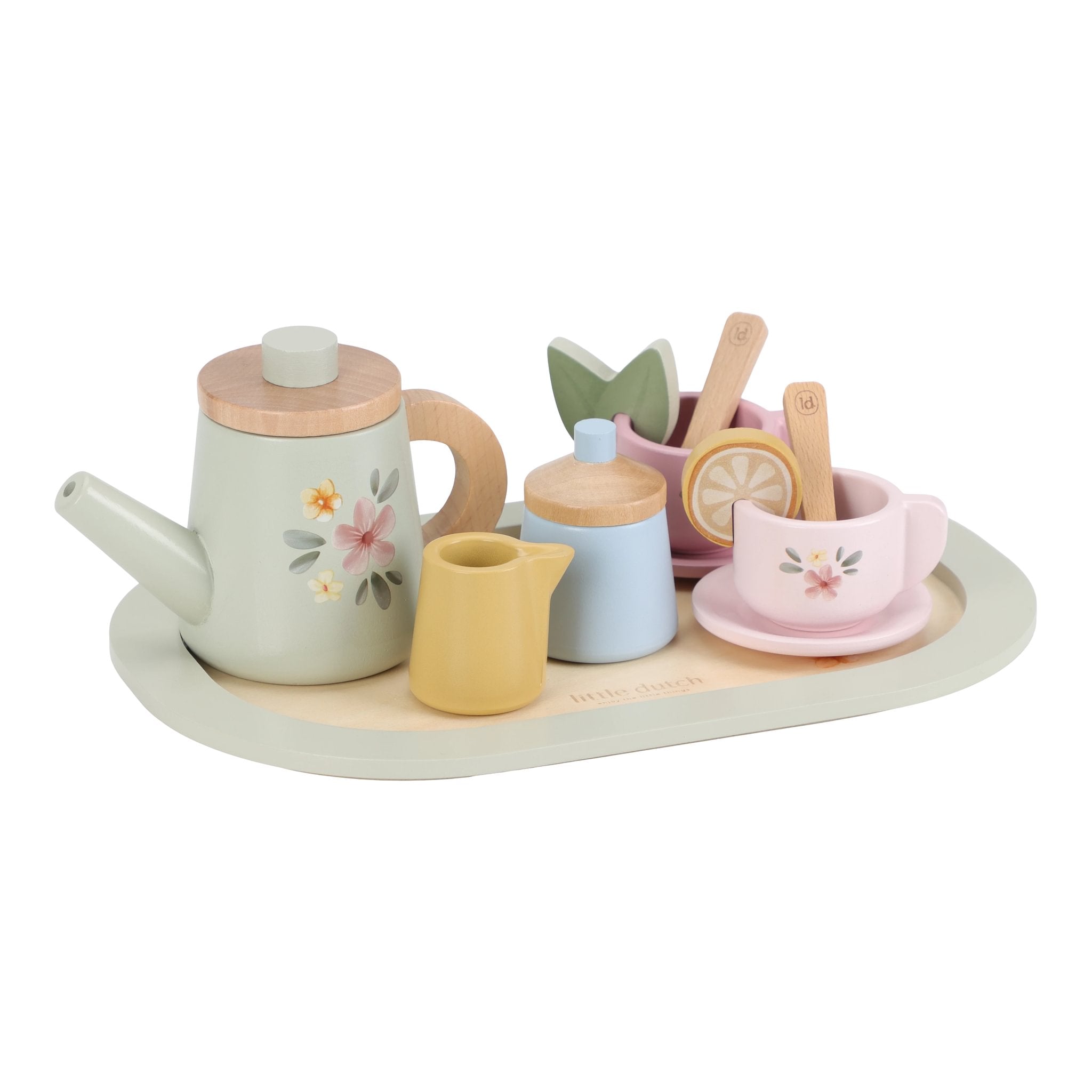 Wooden Tea Set