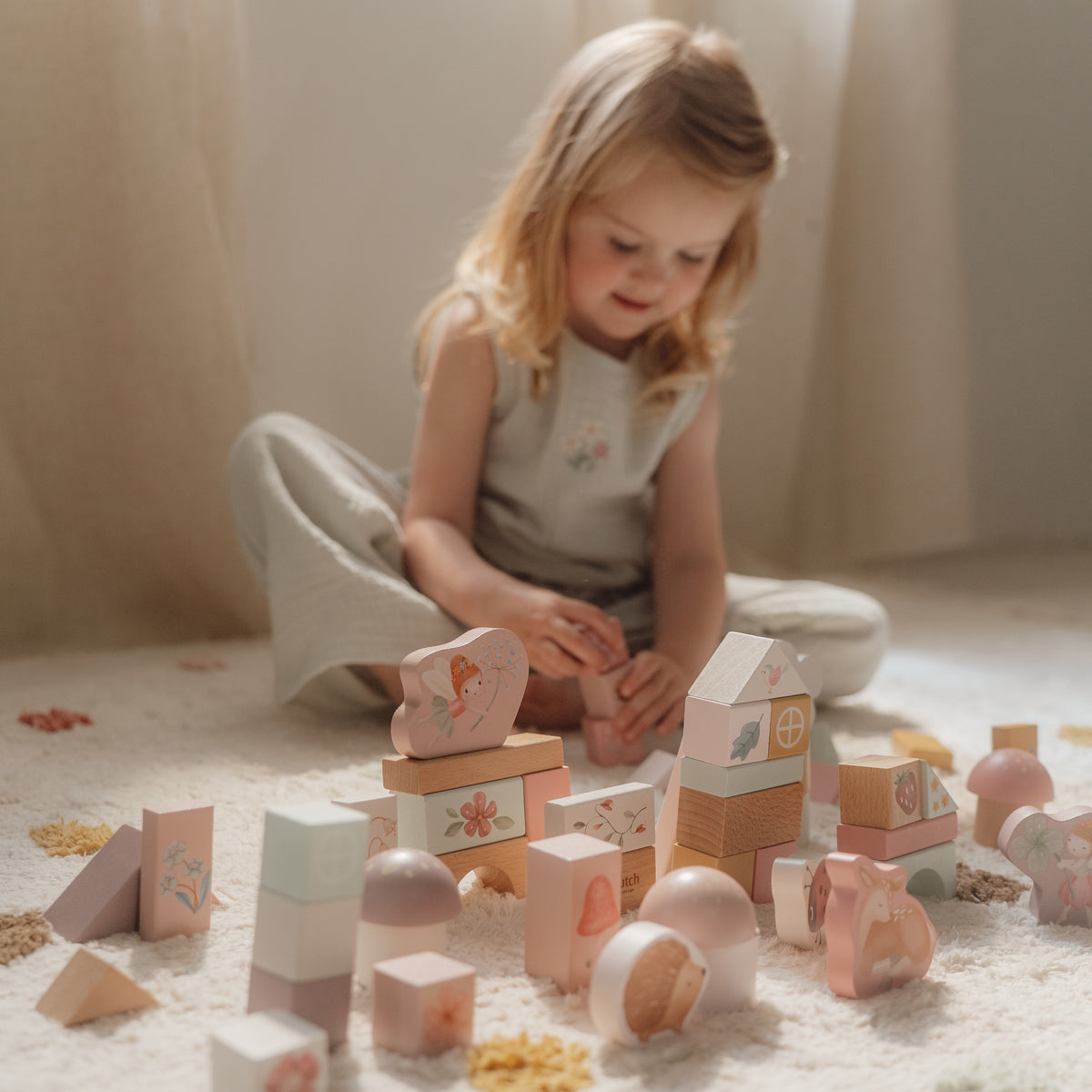 Fairy Garden Wooden Building Block Set