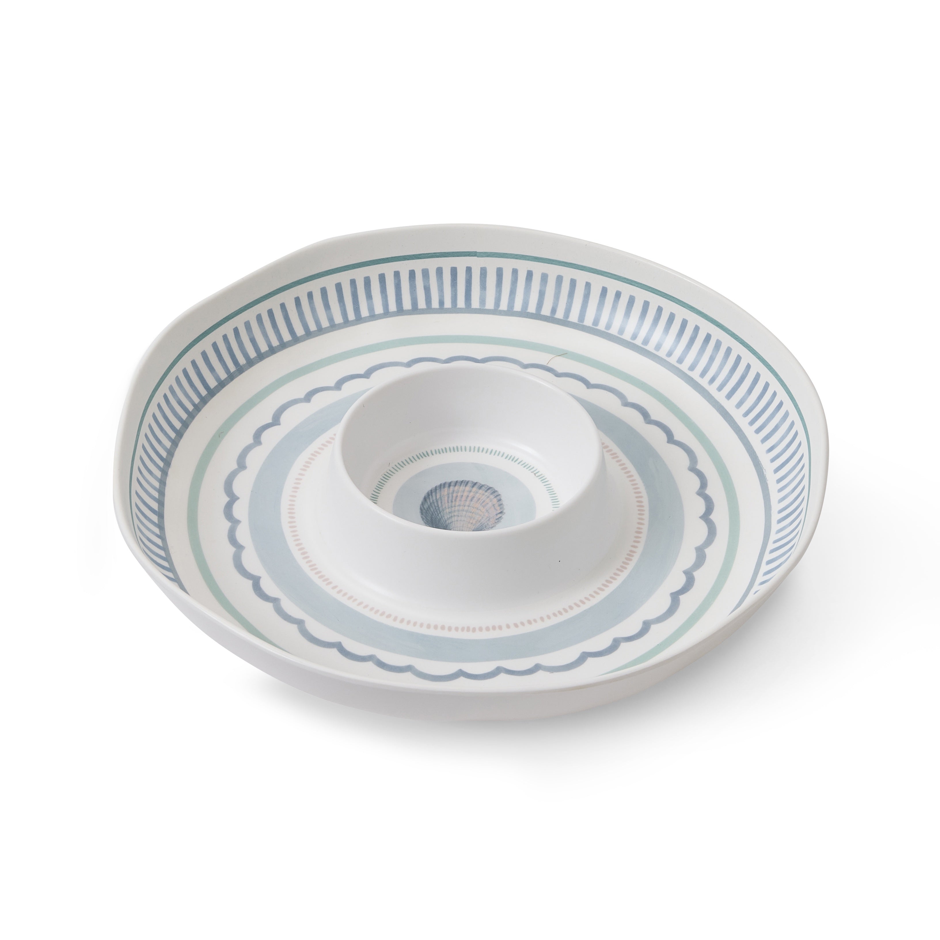La Mer Melamine Chip Dip Platter