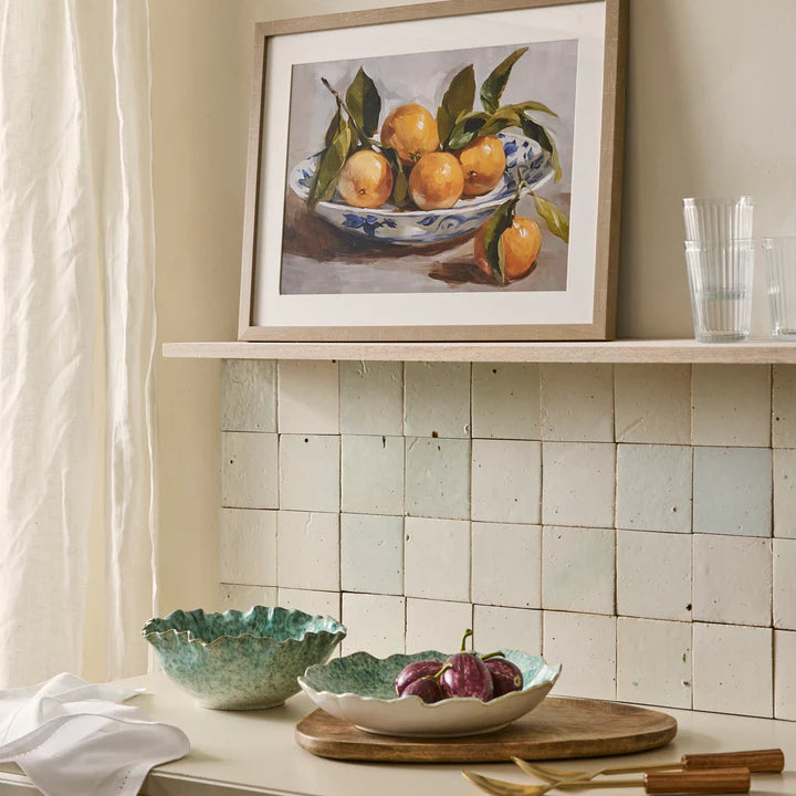 Lagoon Speckle Blue Glazed Bowl Lifetsyle