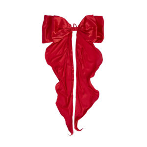 Large Silk Bow Scarlet | Red