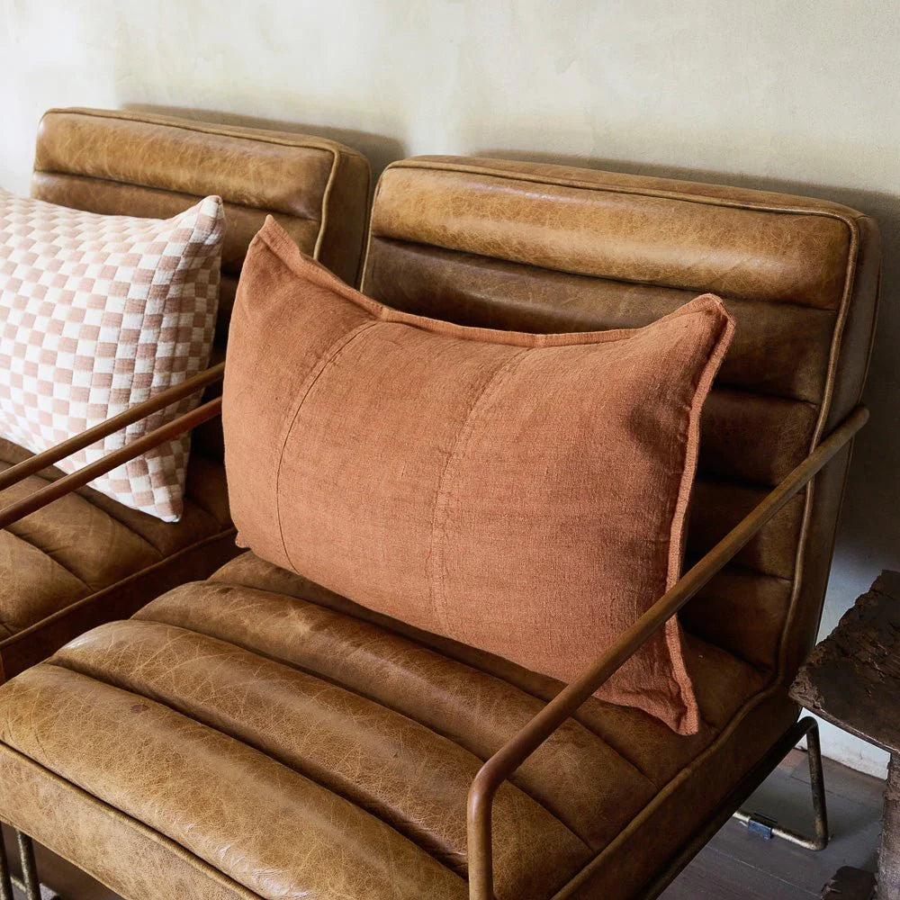 Luca Linen Cushion  | Nutmeg
