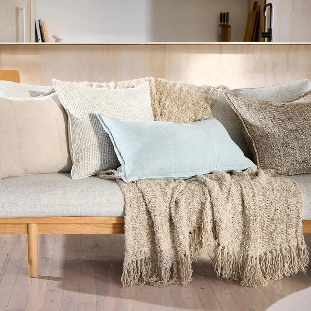 Luca Linen Cushion | Sky