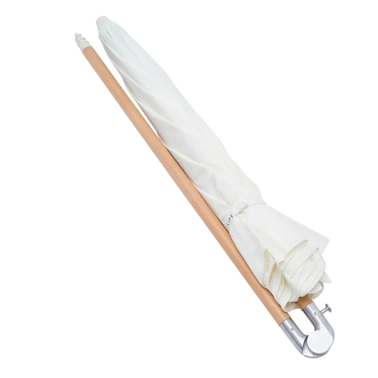 Luxe Beach Umbrella Cream 1