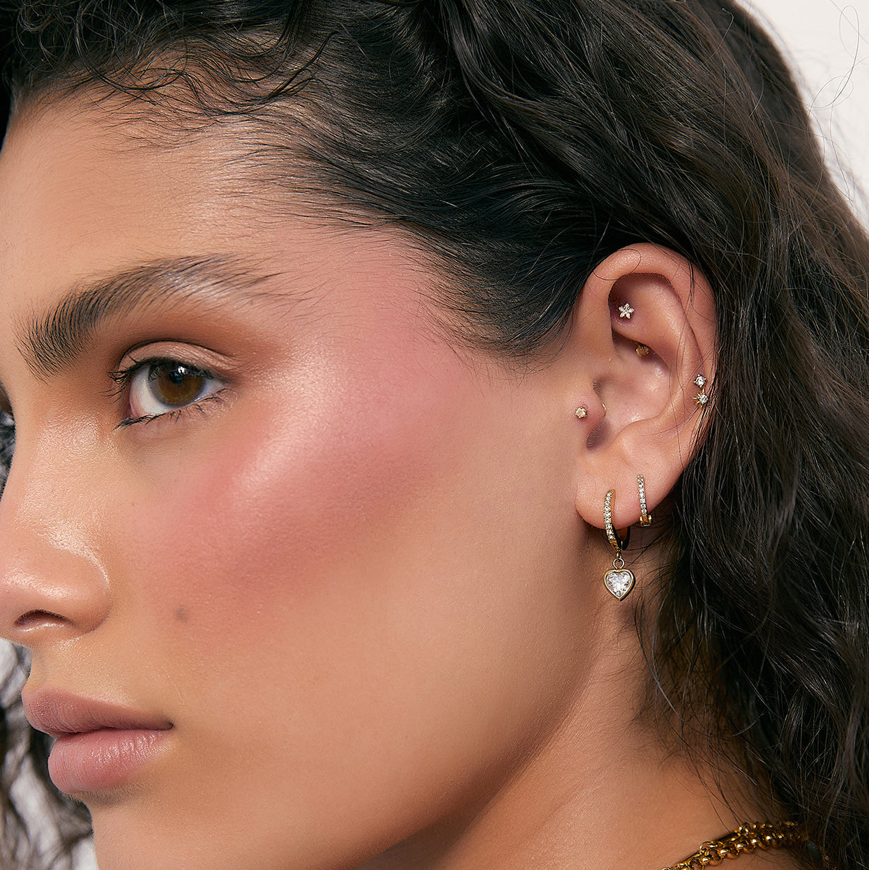 Sugar Huggie Earrings | Gold