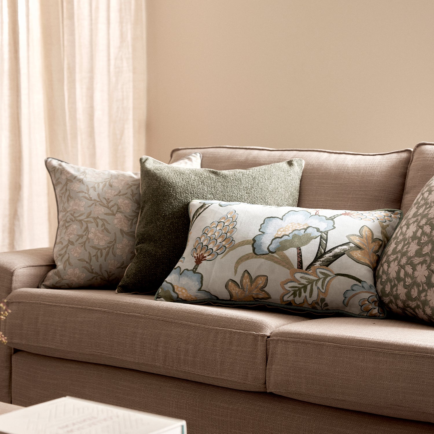 Malmsbury Blue Lumbar Cushion
