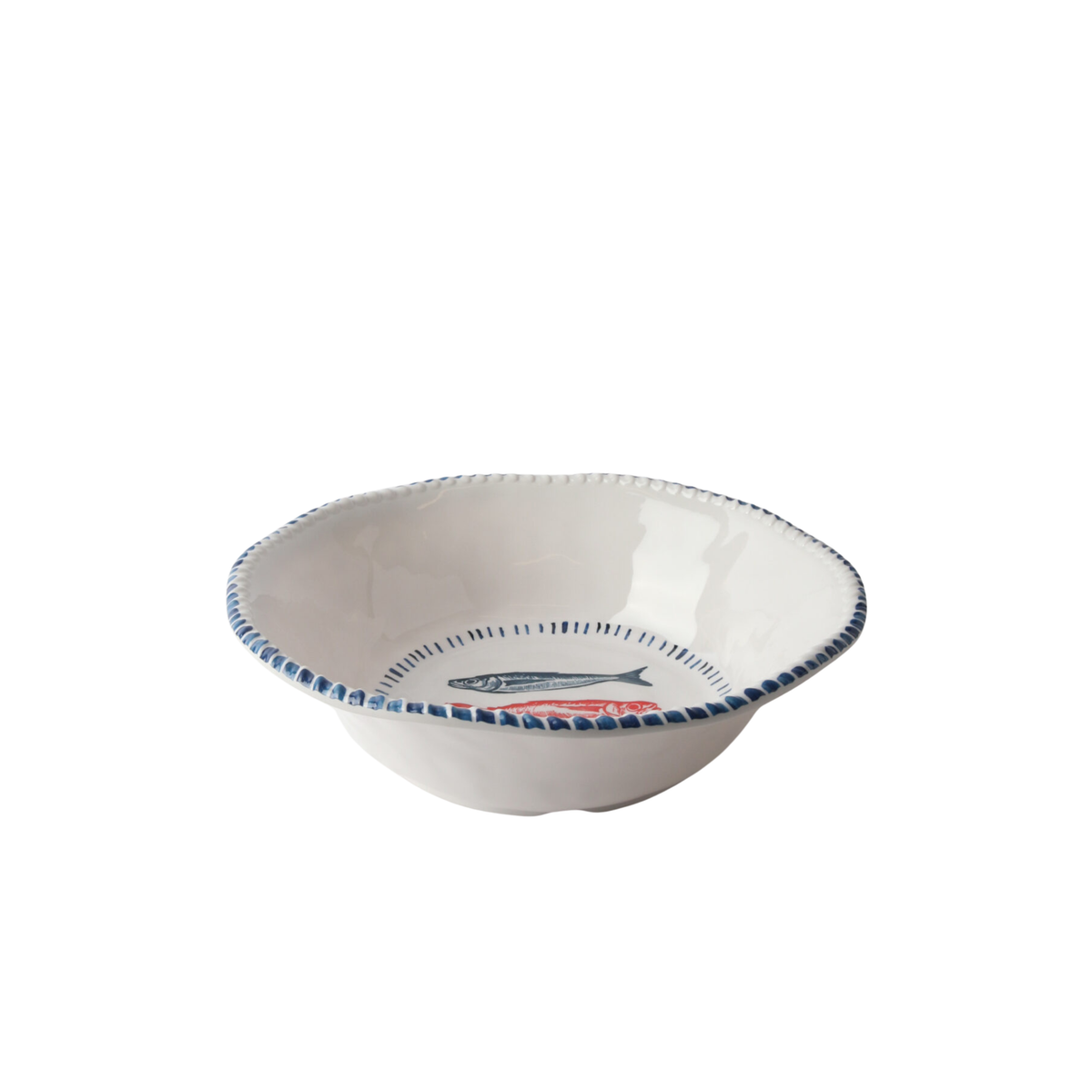 Melamine Nautical Sardine Bowl