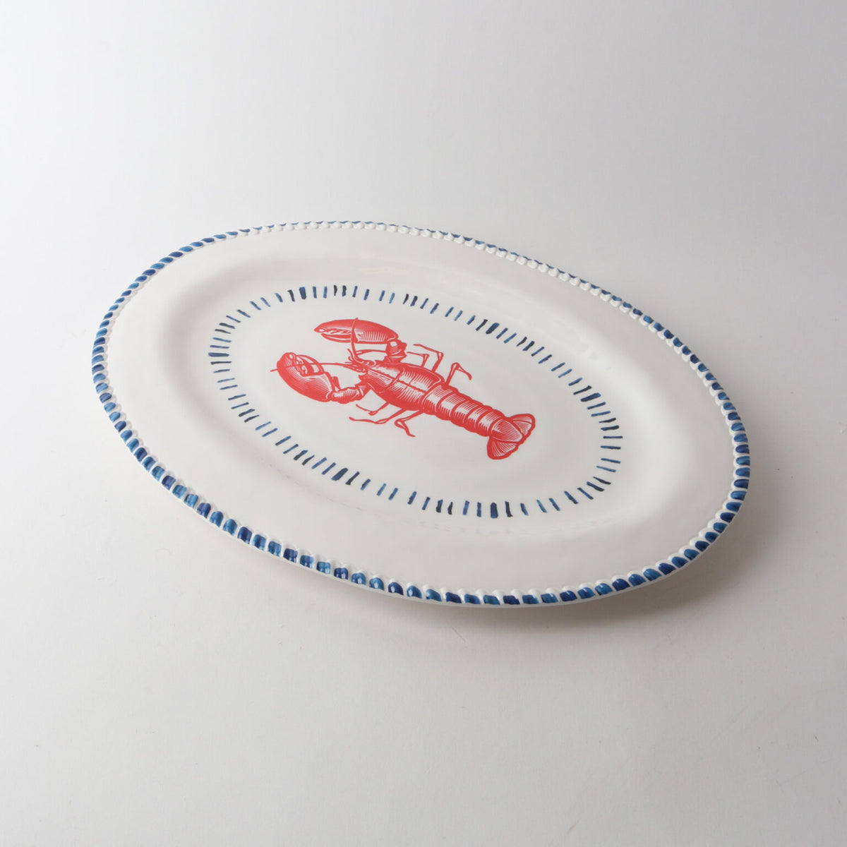Melamine Nautical Lobster Oval Platter