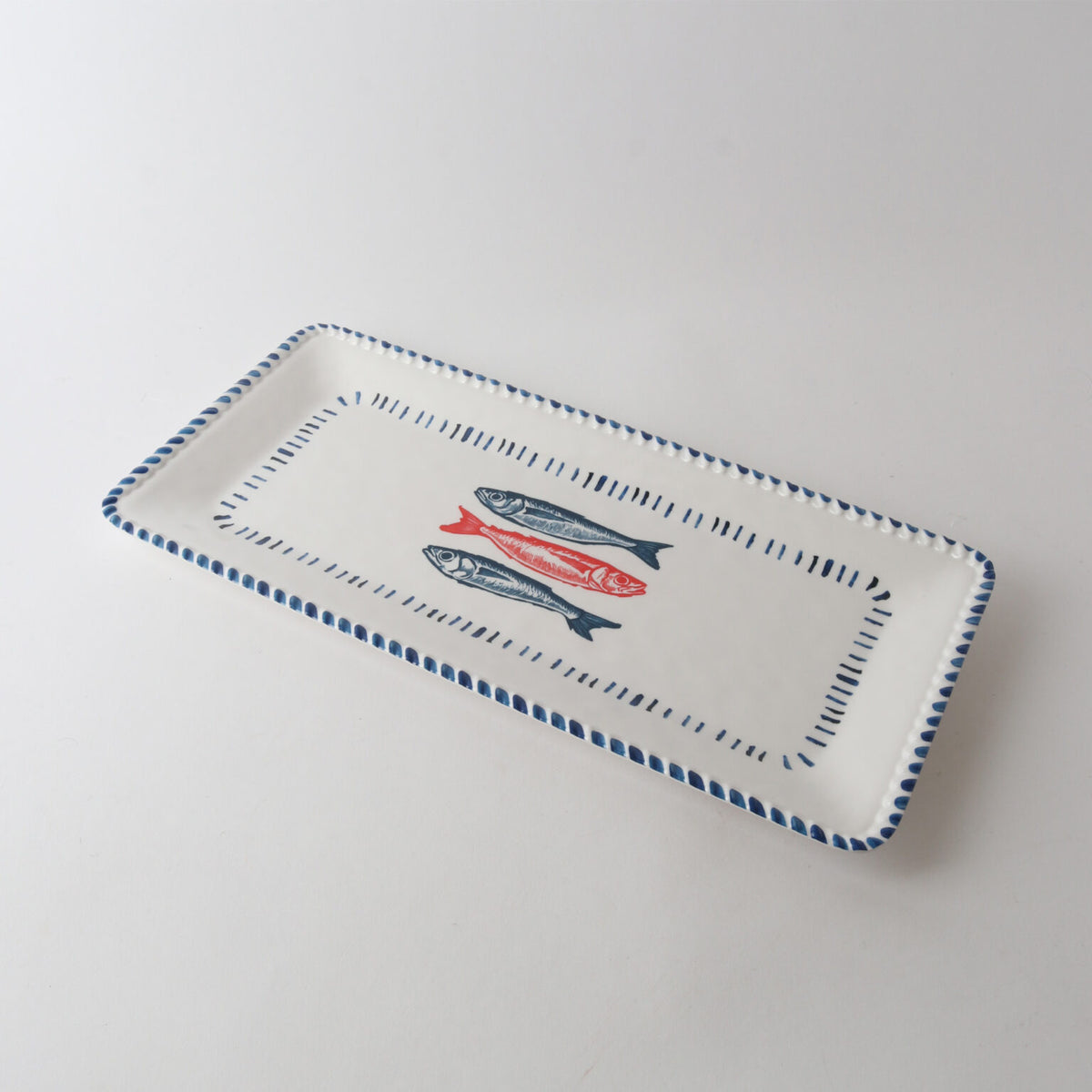 Melamine Nautical Sardine Rectangle Platter