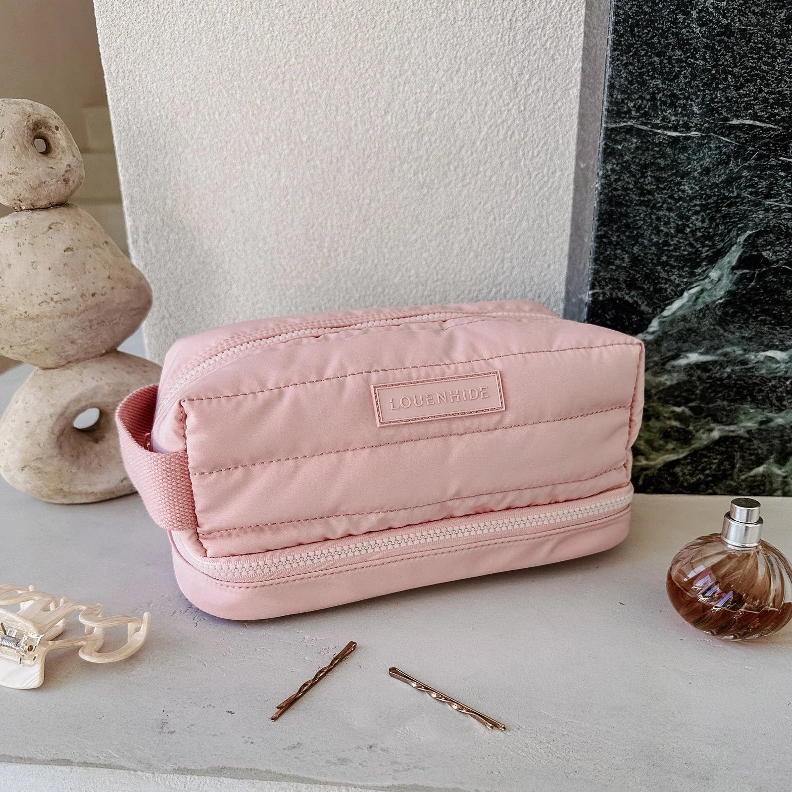 Mila Cosmetic Case | Baby Pink
