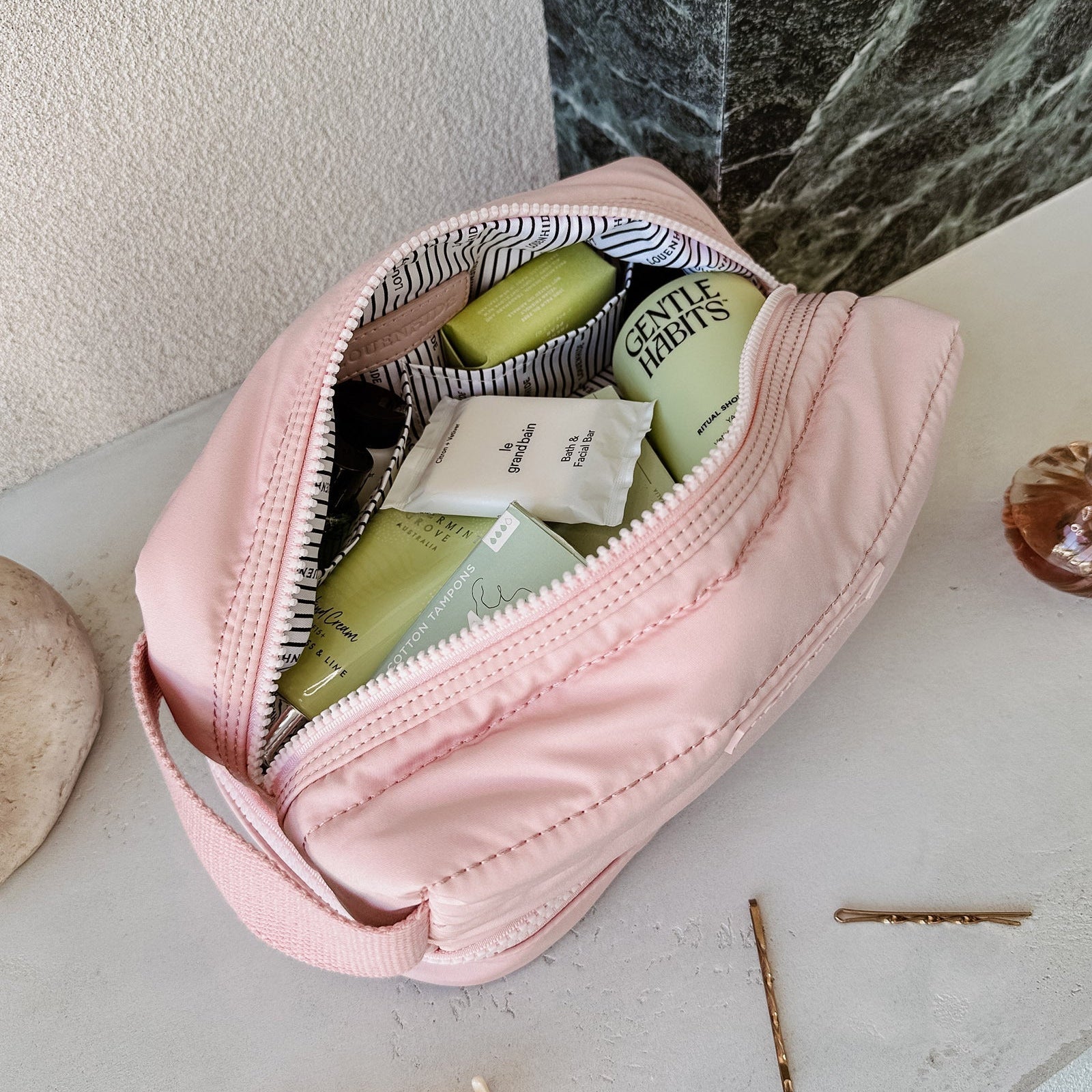 Mila Cosmetic Case | Baby Pink