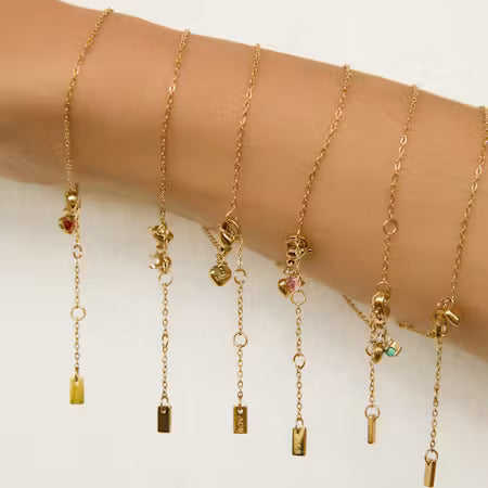 Mini Birthstone Bracelet | December-Turquoise