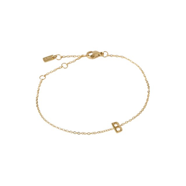 Mini Initial Bracelet | Gold