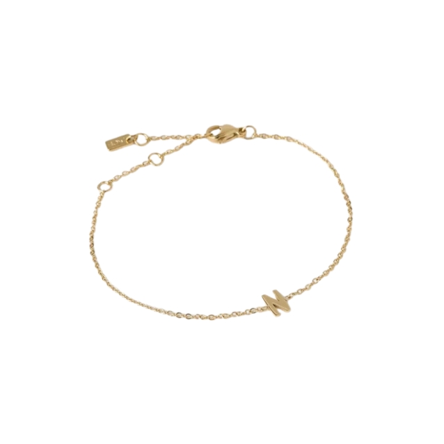 Mini Initial Bracelet | Gold