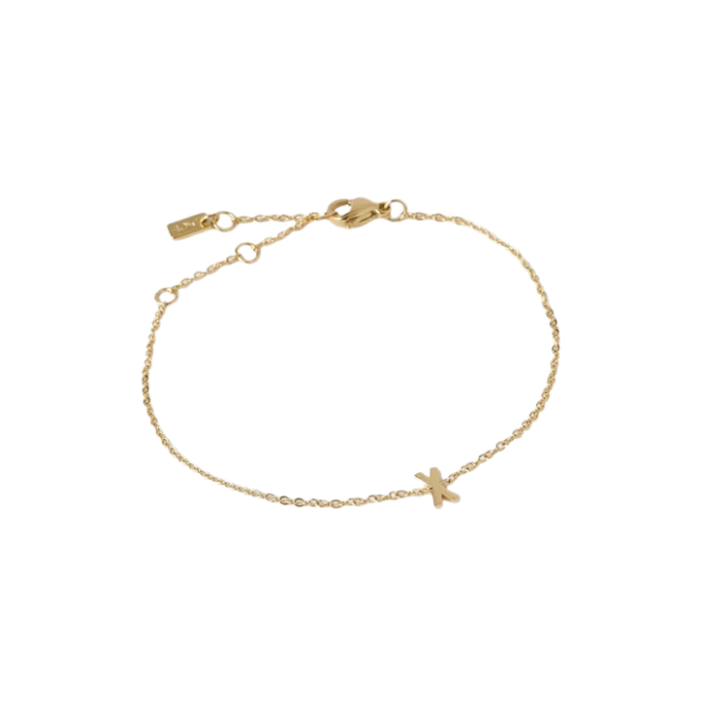 Mini Initial Bracelet | Gold