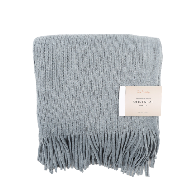 Montreal Stripped Throw | Blue