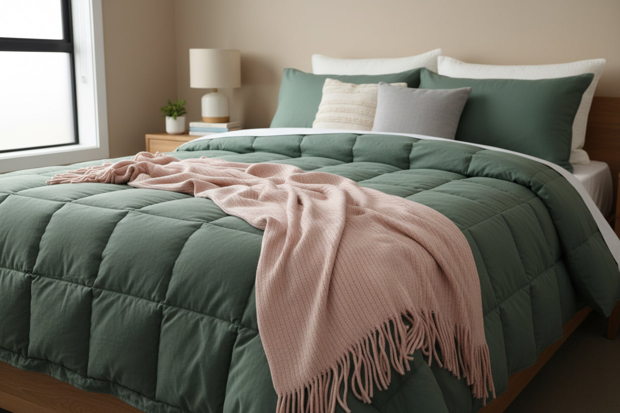 Montreal Stripped Throw | Blush