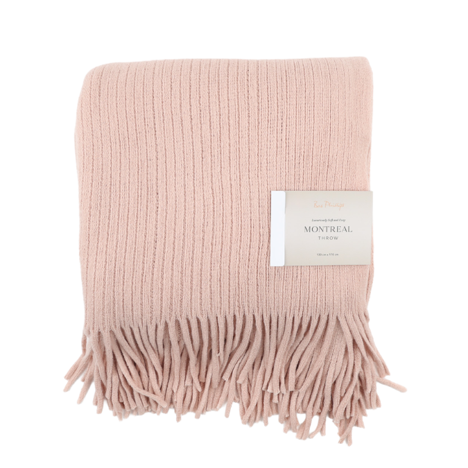 Montreal Stripped Throw | Blush