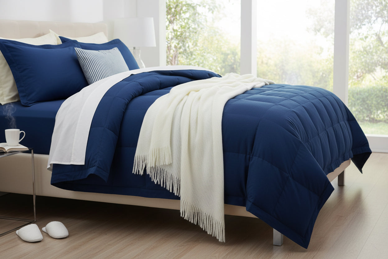 Montreal Stripped Throw | White