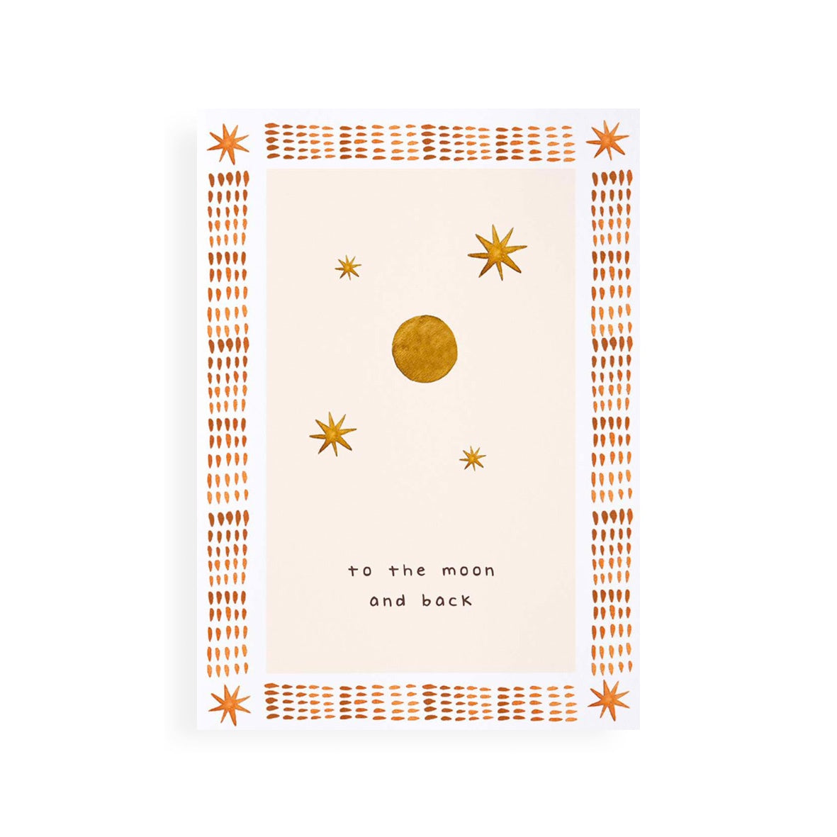 'Moon and Back' Greeting Card