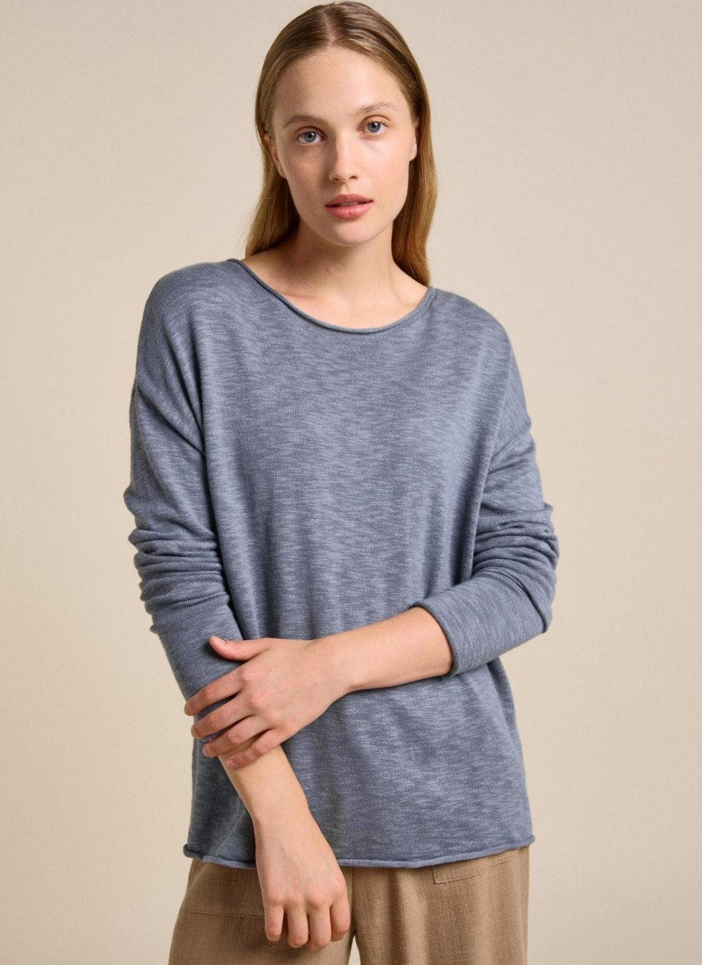 Nellie Top | Steel Blue