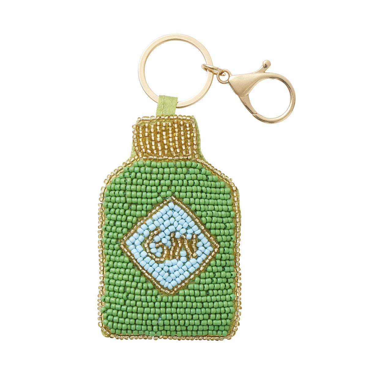 Gin Beaded Keyring