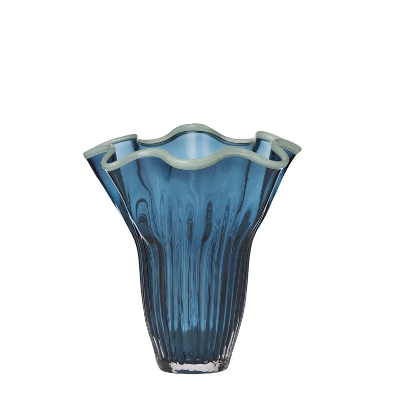 Agnes Blue Glass Vase | Small