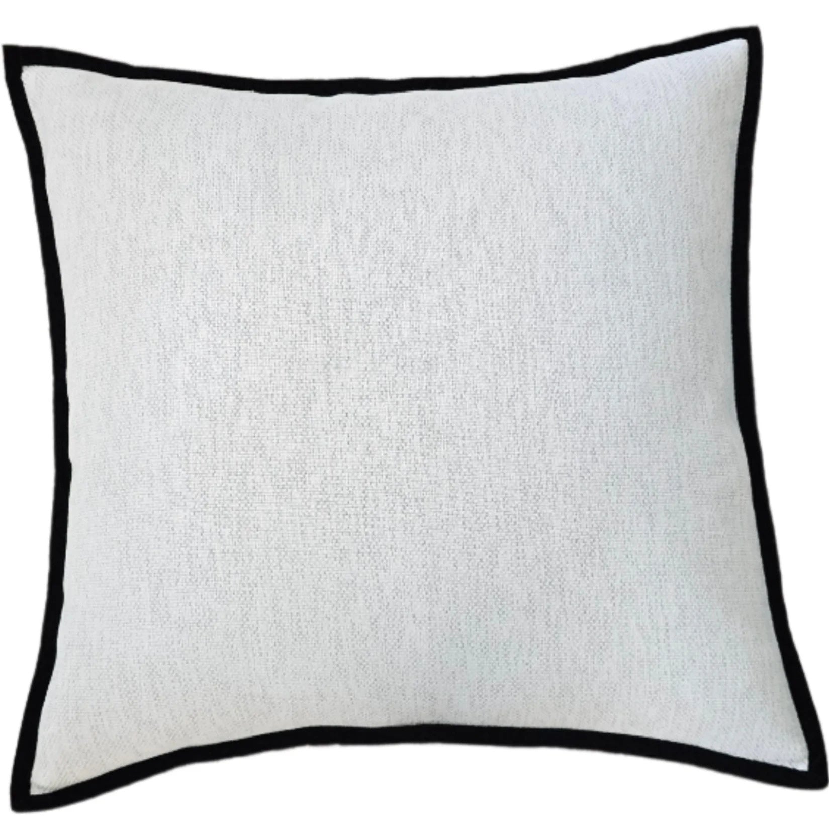 Maya Off White &amp; Black Border Cushion
