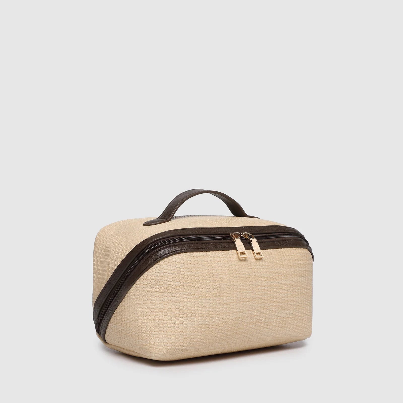 Orion Makeup Bag | Natural Chocolate