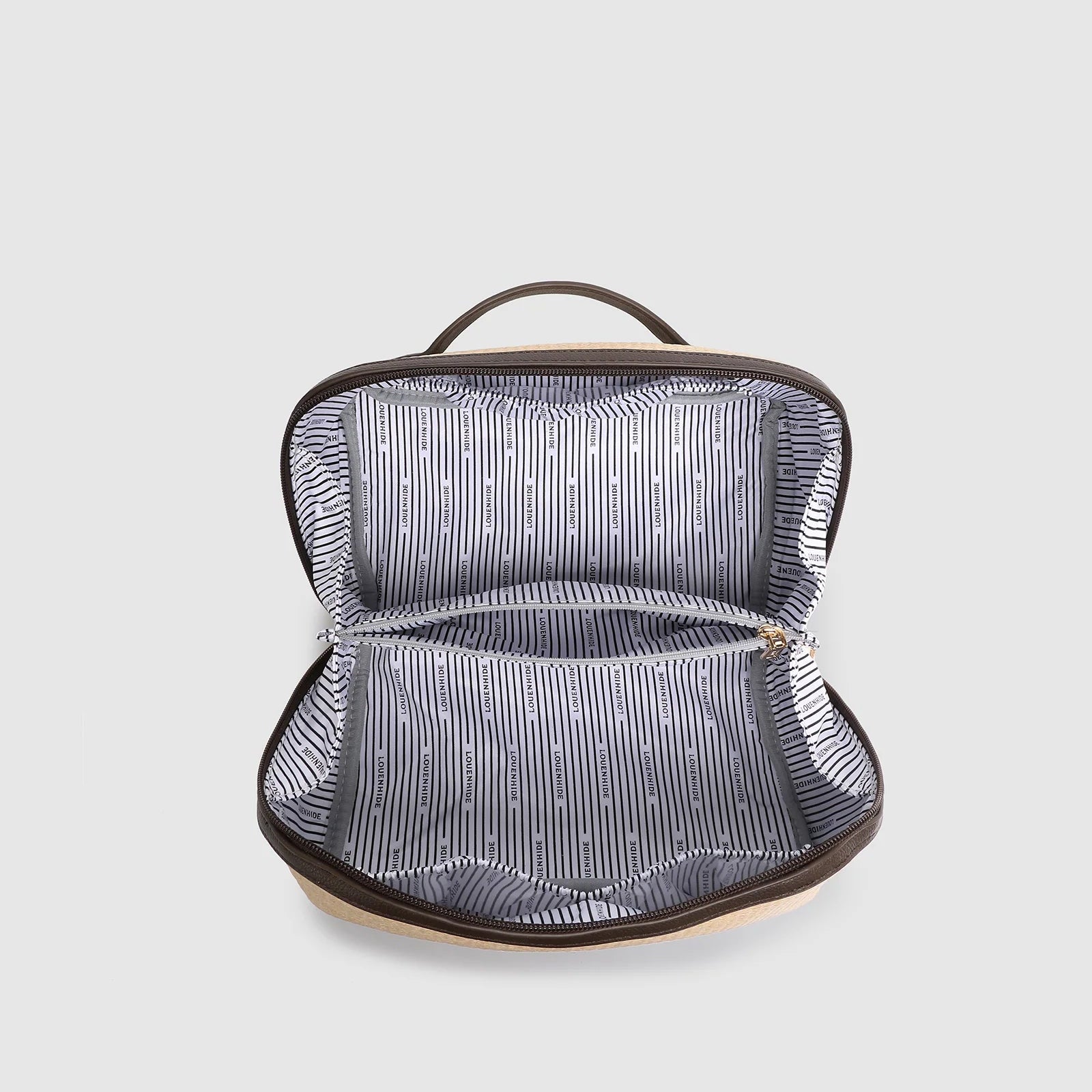 Orion Makeup Bag | Natural Chocolate
